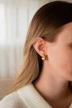 Andi Abstract Oval Dangle Earrings