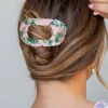 Andi Acetate Circle Cutout Flat Claw Clips
