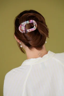 Andi Acetate Circle Cutout Flat Claw Clips