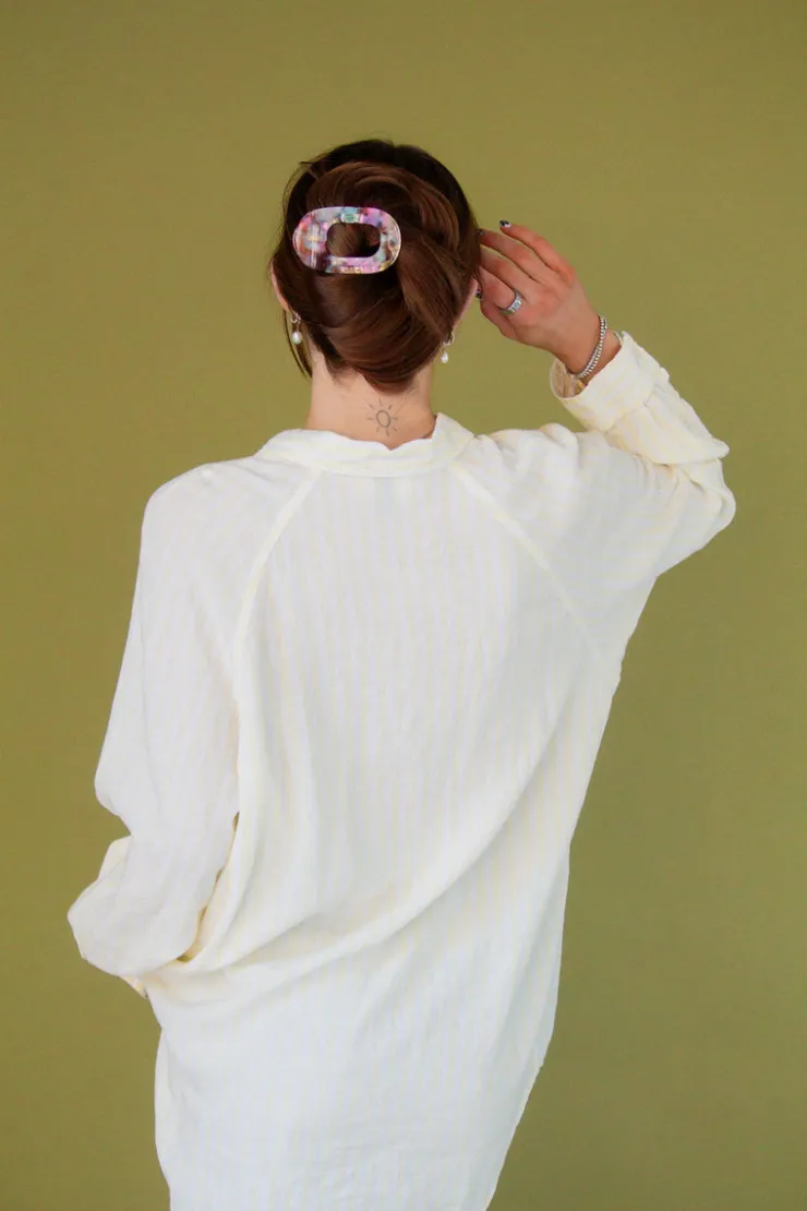 Andi Acetate Circle Cutout Flat Claw Clips