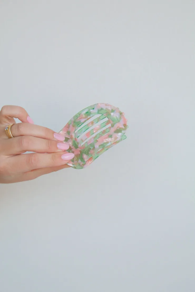 Andi Acetate Circle Cutout Flat Claw Clips