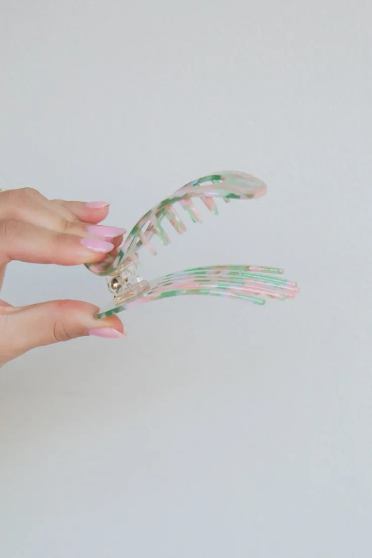 Andi Acetate Circle Cutout Flat Claw Clips