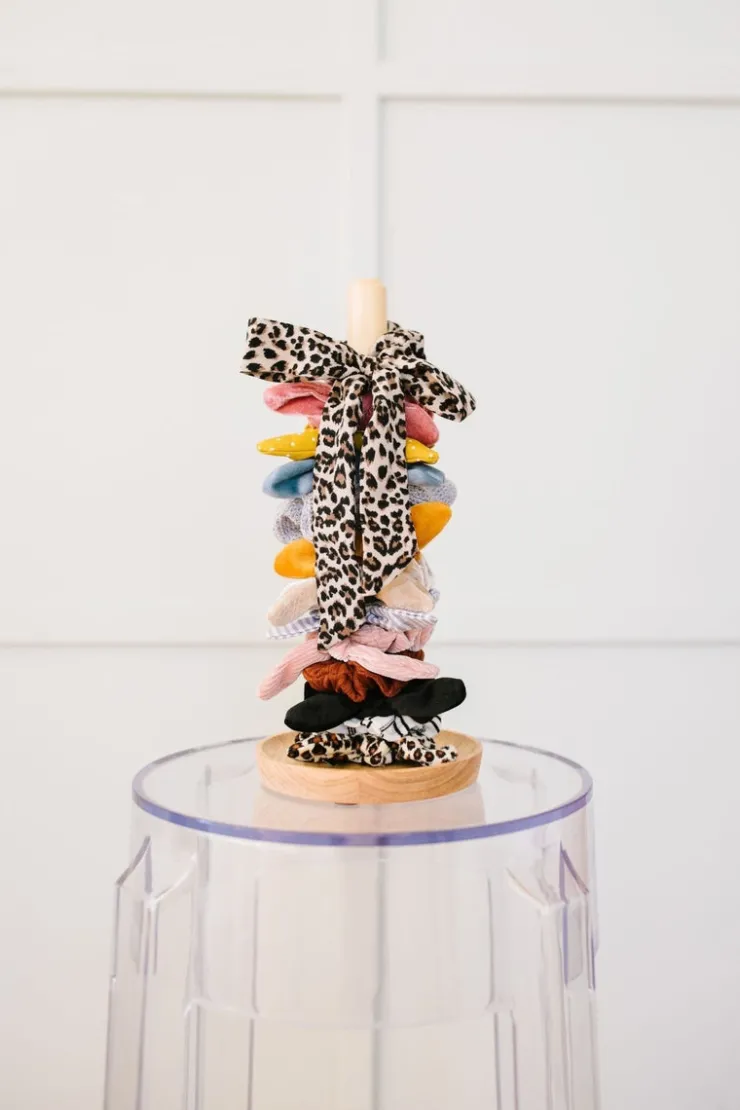 Andi Logo Wooden Scrunchie Tower