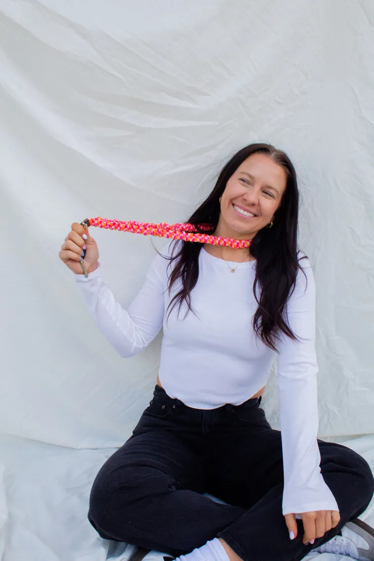 Andi x Katie Lynn Bright Checkered Lanyard