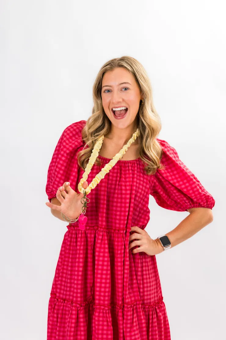 Andi x Katie Lynn Butter Yellow Lanyard