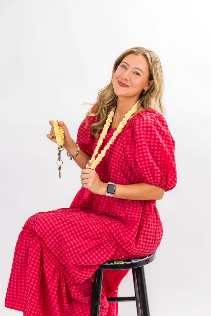 Andi x Katie Lynn Butter Yellow Lanyard