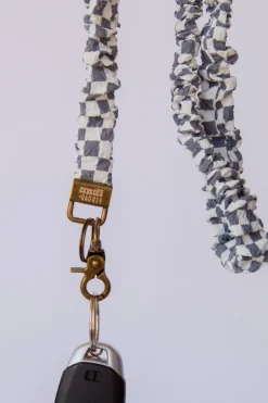 Andi x Rad Rev Grey Checkered Lanyard