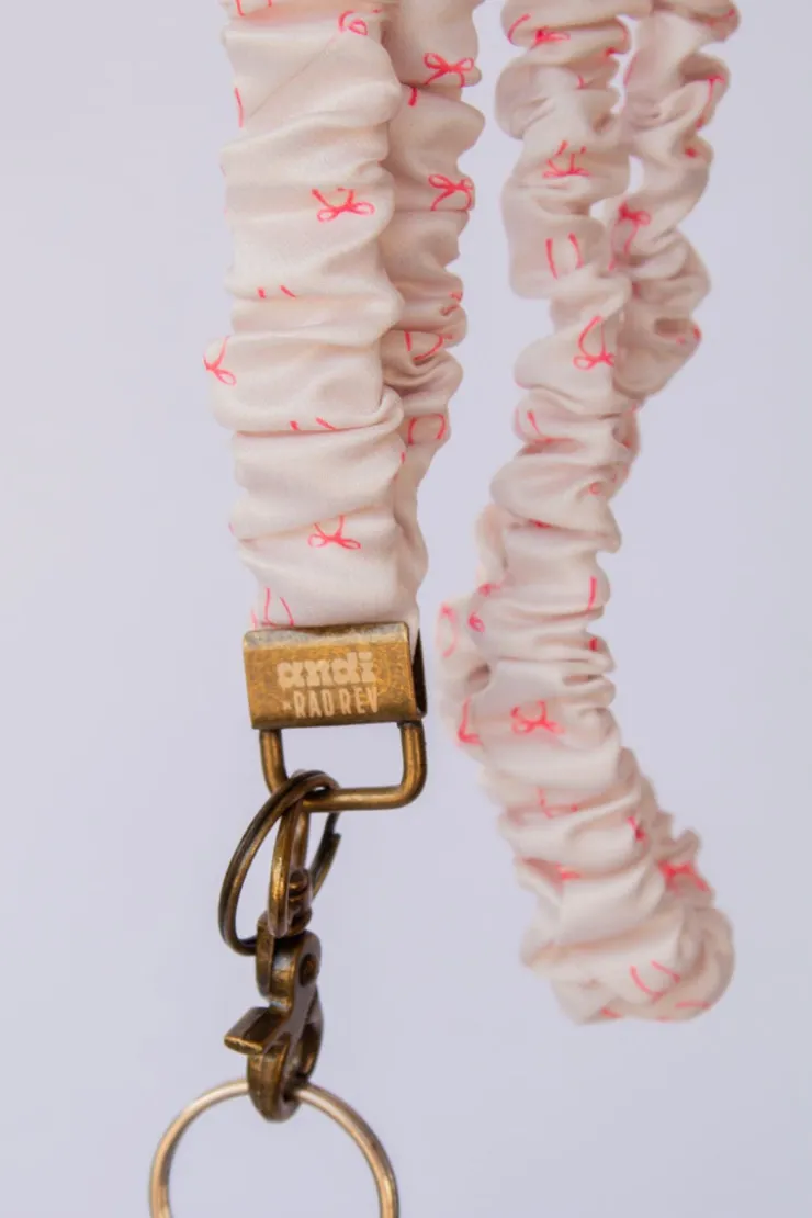 Andi x Rad Rev Pink Bows Lanyard