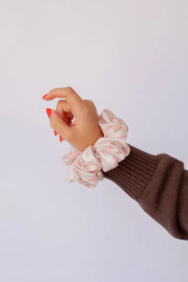 Andi x Rad Rev Pink Bows Jumbo Scrunchie
