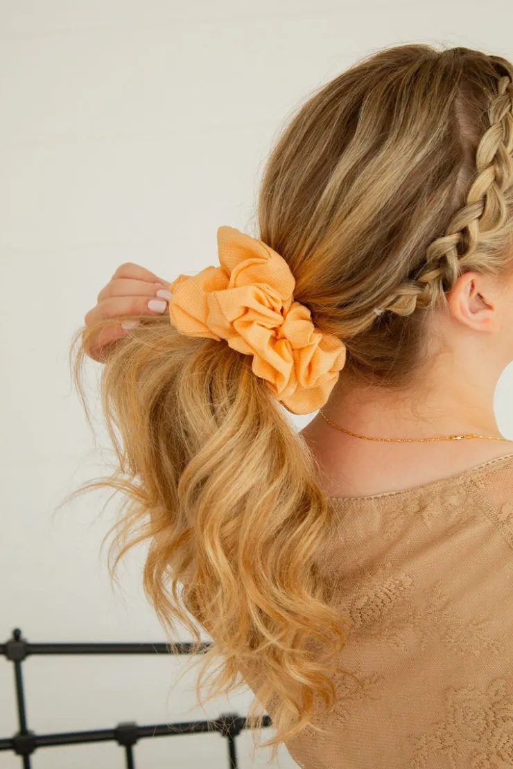 Andi Apricot Crush Jumbo Scrunchie
