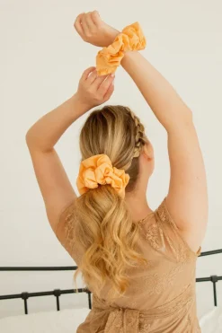 Andi Apricot Crush Jumbo Scrunchie