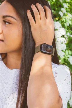 Andi Army Green Adjustable Elastic Watch Band