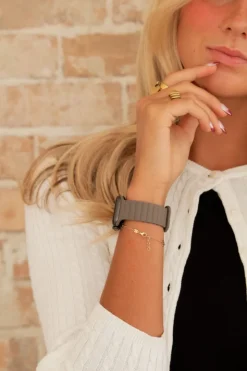 Andi Ash Brown Magnetic Loop Watch Band