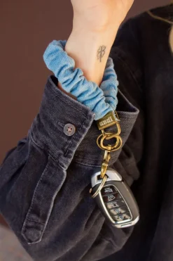 Andi Baby Blue Jean Keychain