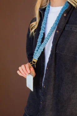 Andi Baby Blue Jean Lanyard