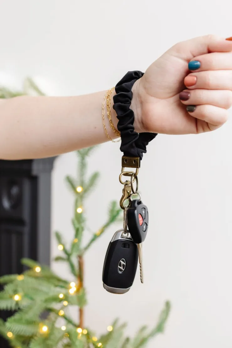 Andi Black Luxe Keychain