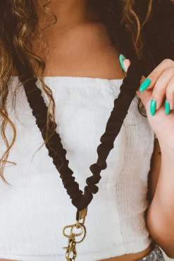 Andi Black Luxe Lanyard