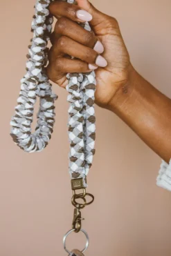Andi Brown Checkered Lanyard