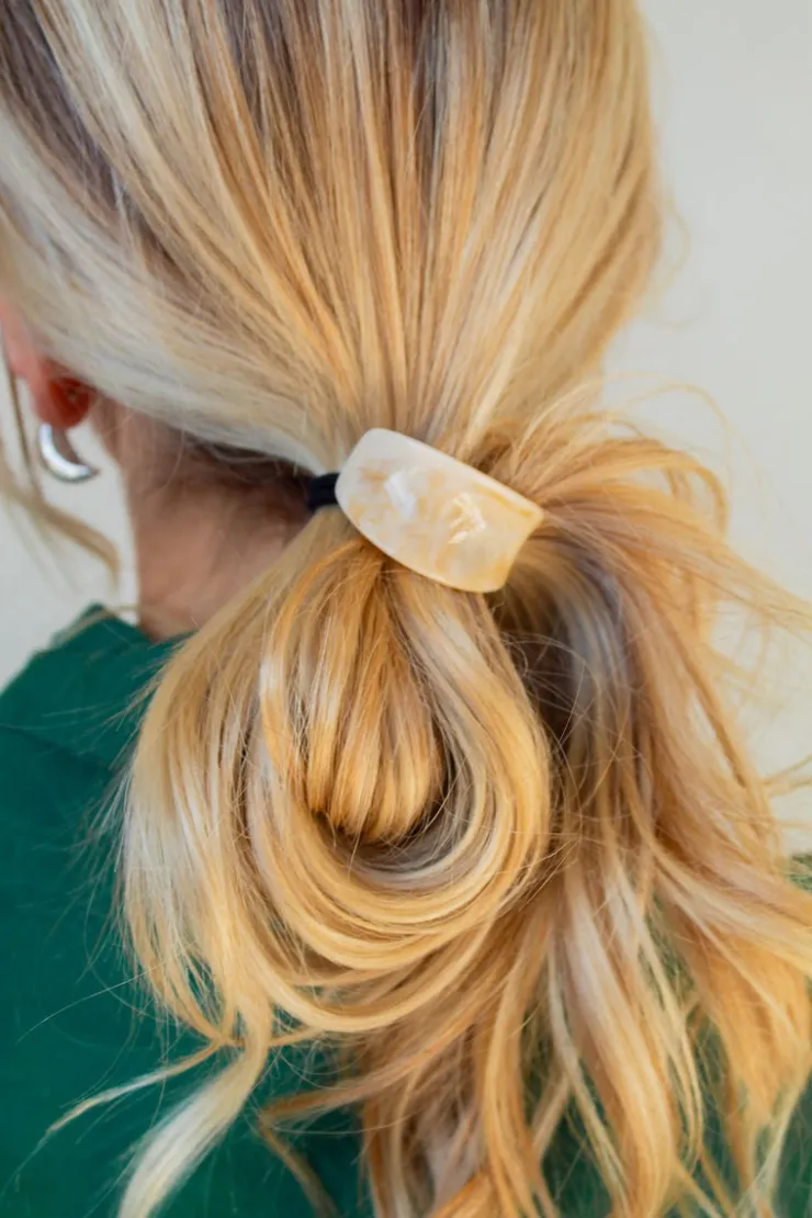 Andi Caramel Latte Ponytail Cuff