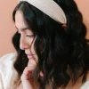 Andi Champagne Pleated Hard Headband