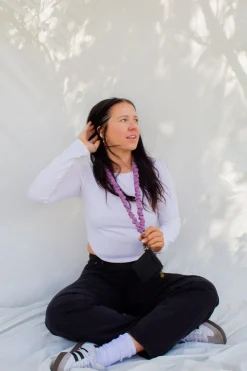 Andi Chunky Purple Lanyard