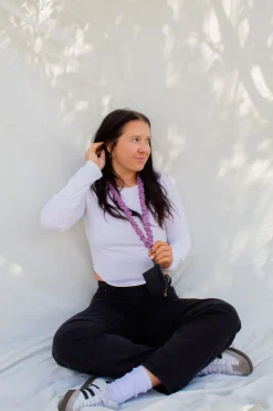 Andi Chunky Purple Lanyard
