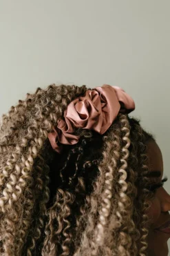 Andi Clay Satin Jumbo Scrunchie