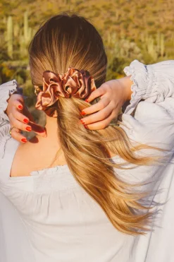 Andi Clay Satin Jumbo Scrunchie