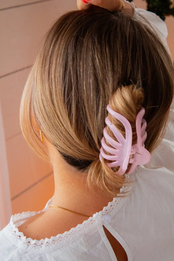 Andi Clear Blush Claw Clip