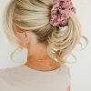 Andi Cranberry Rose Jumbo Scrunchie