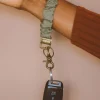 Andi Crinkled Moss Keychain