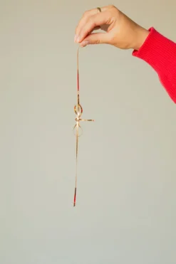Andi Dainty Gold Bow Ponytail Insert