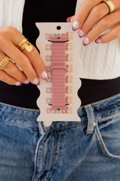 Andi Deep Rose Magnetic Loop Watch Band