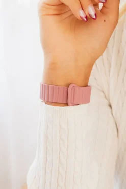 Andi Deep Rose Magnetic Loop Watch Band