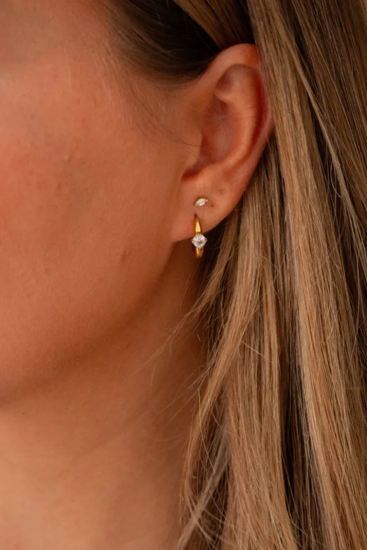 Andi Diamond Ring Hoop Earrings