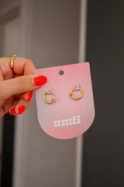 Andi Diamond Ring Hoop Earrings