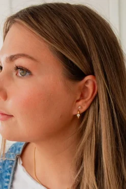 Andi Diamond Ring Hoop Earrings
