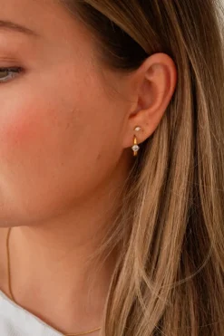 Andi Diamond Ring Hoop Earrings