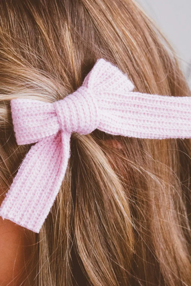 Andi Ellie Knit Bow Clip