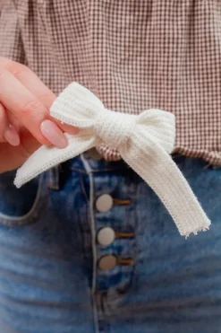 Andi Ellie Knit Bow Clip