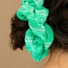 Andi Emerald Stripe Jumbo Scrunchie