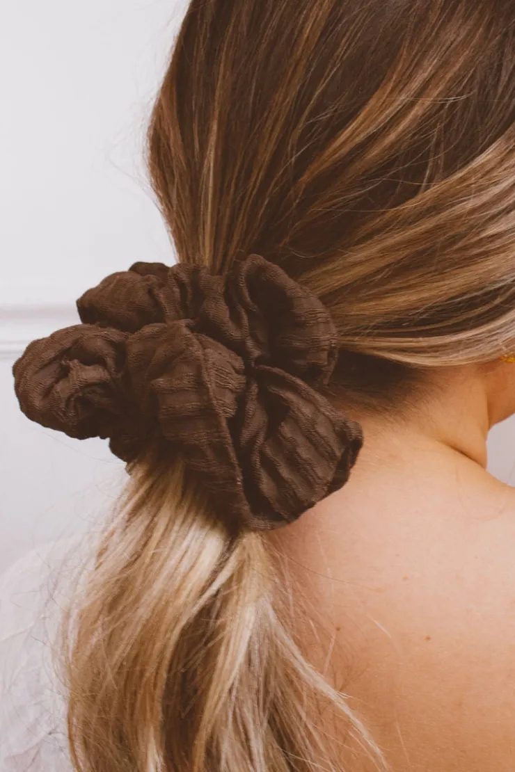 Andi Espresso Jumbo Scrunchie