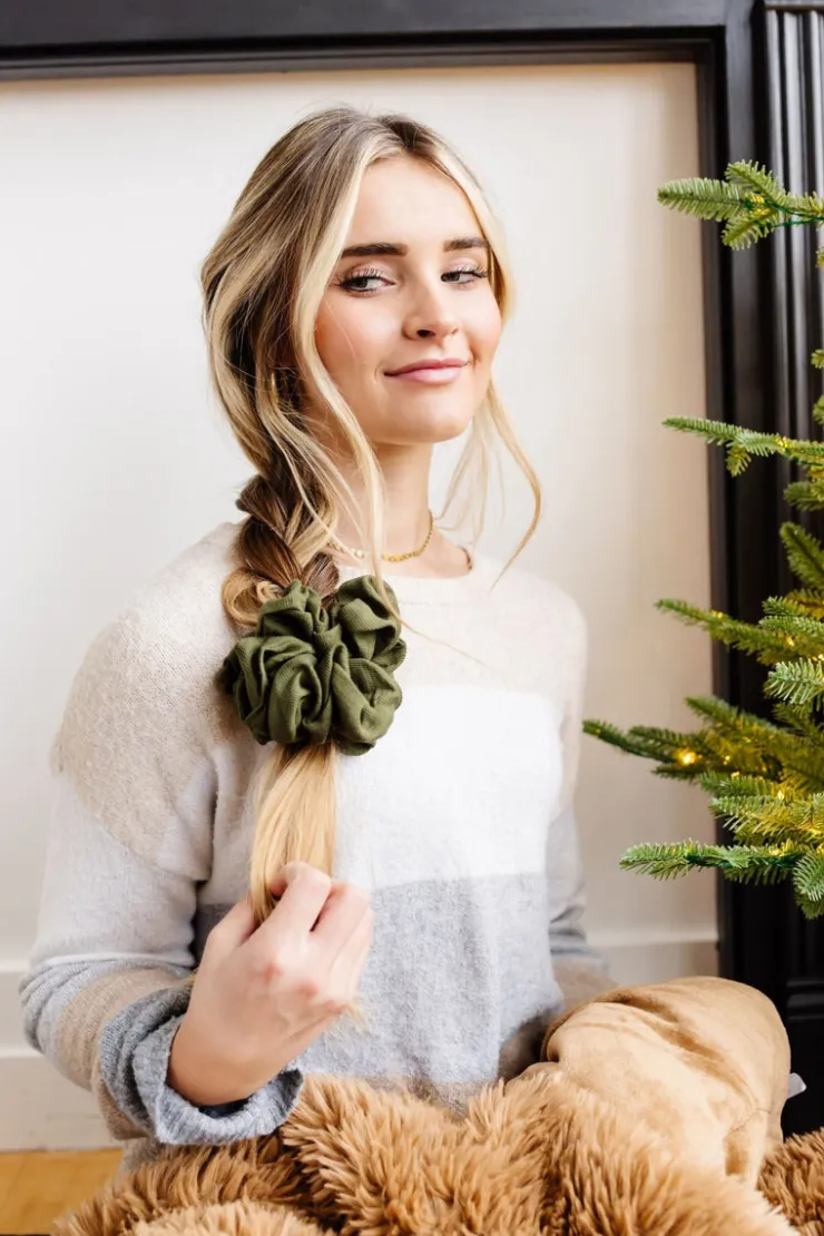 Andi Evergreen Jumbo Scrunchie