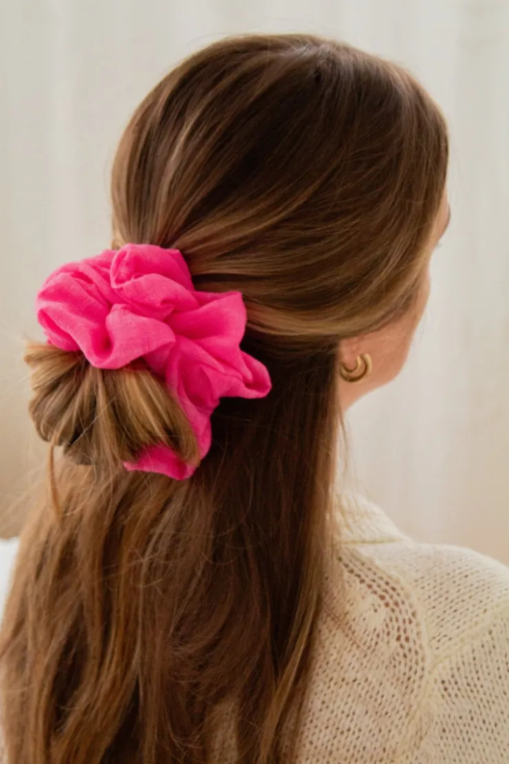Andi French Fuchsia Scrunchie