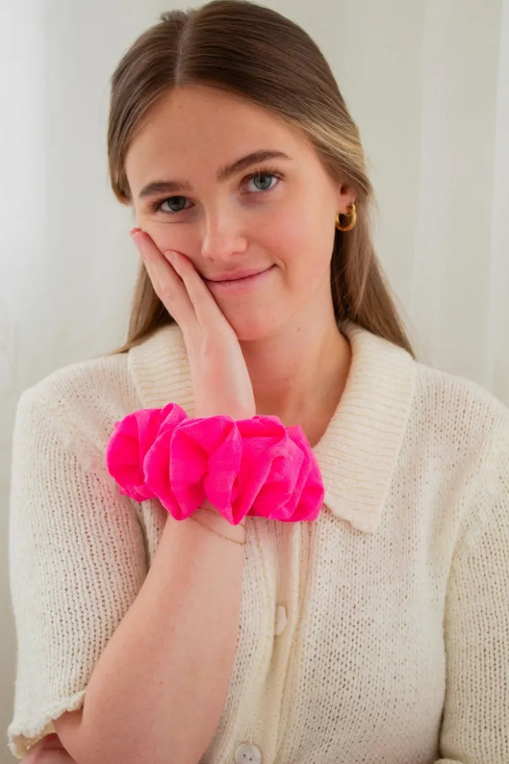 Andi French Fuchsia Scrunchie