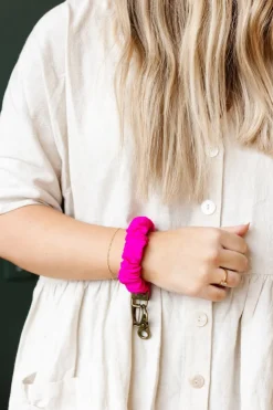 Andi Fuchsia Athletic Keychain