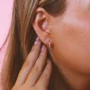 Andi Gem Double Hoop Dupes