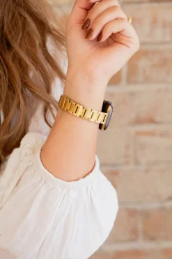 Andi Gold Chain Link Watch Band