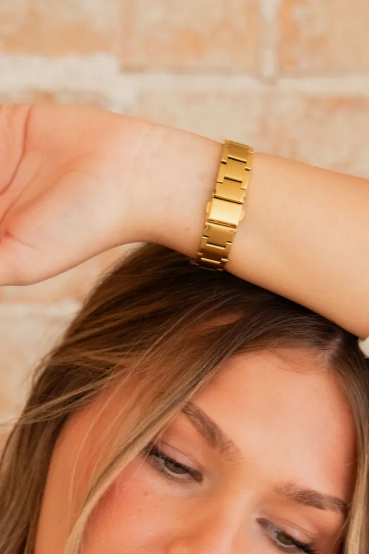 Andi Gold Chain Link Watch Band