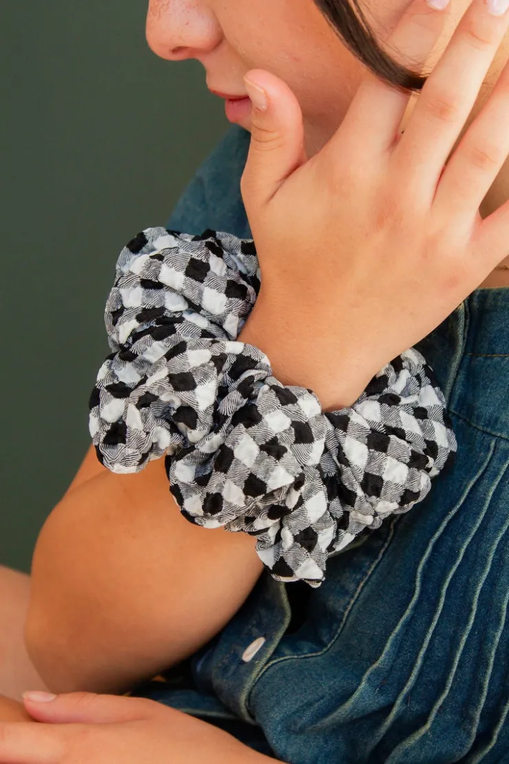 Andi Gothic Gingham Jumbo Scrunchie